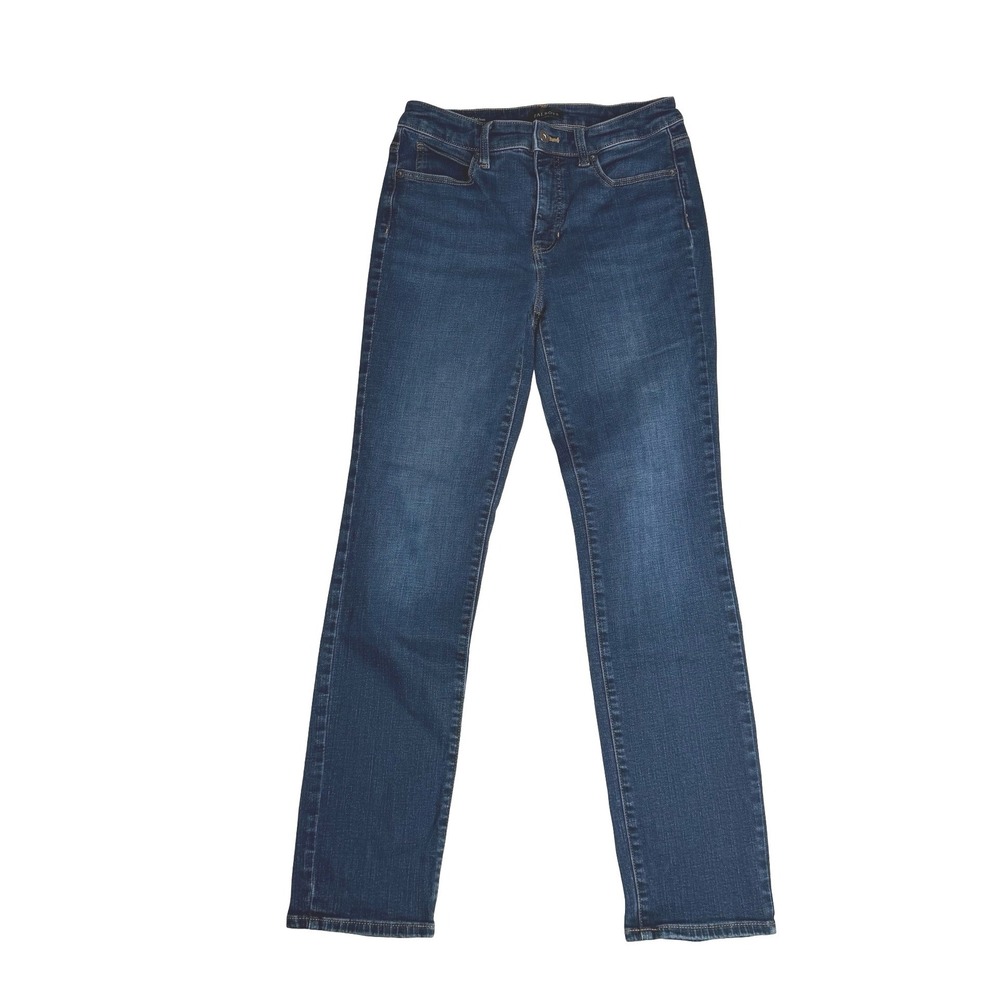 Talbots Straight Leg Jean Dark‎ Wash Denim Blue Women Size 4